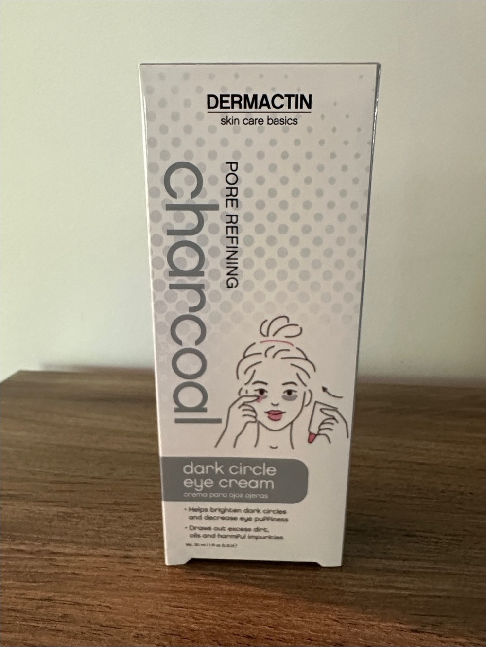 Dermactin Charcoal Dark Circle Eye Cream - White Set of 3